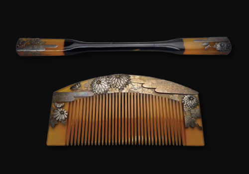 Ornate hairpin and comb from the early days